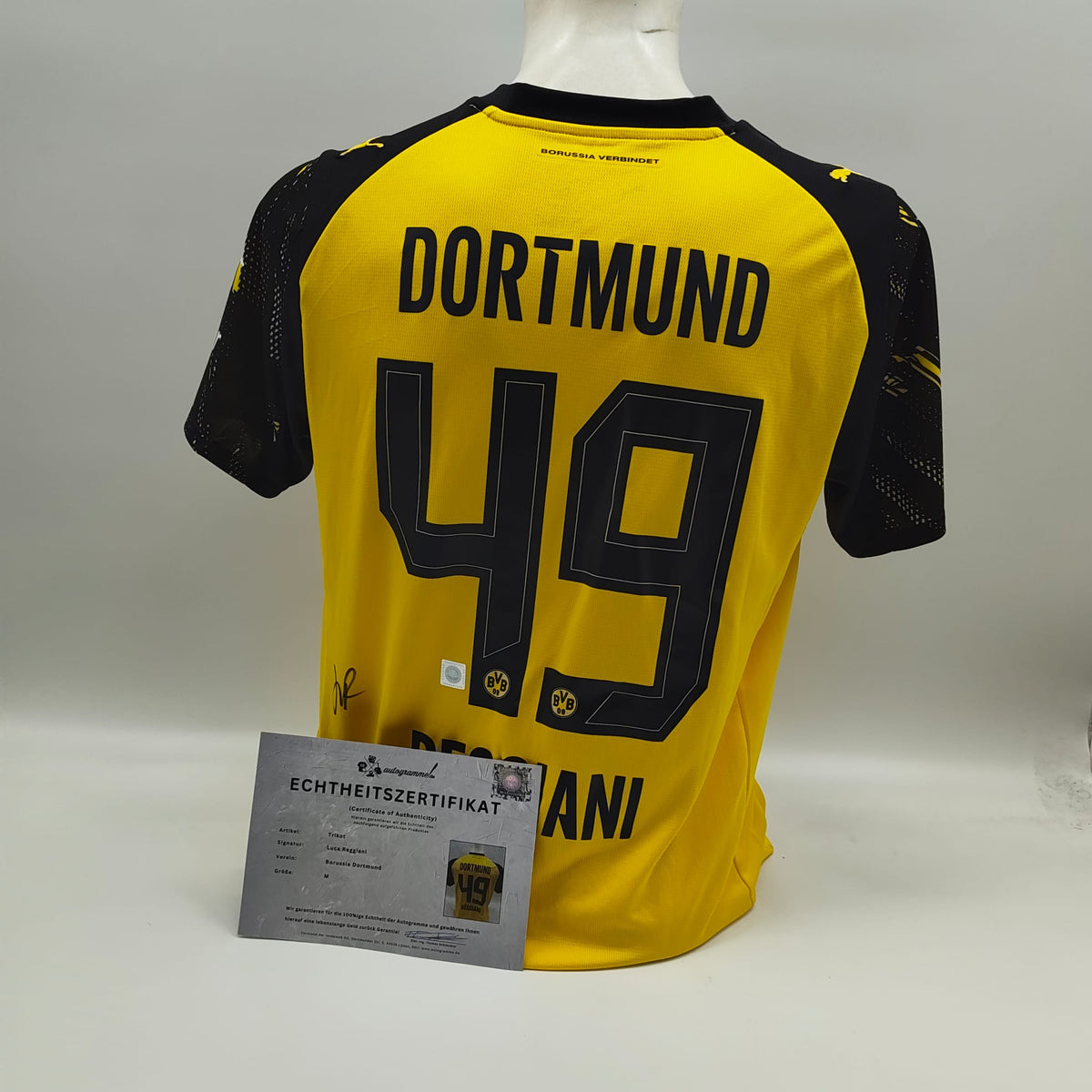 Borussia Dortmund Trikot Luca Reggiani signiert BVB Puma M 25/26