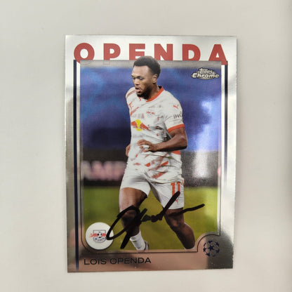 Kapitänsbinde Lois Openda signiert im Rahmen RB Leipzig Autogramm