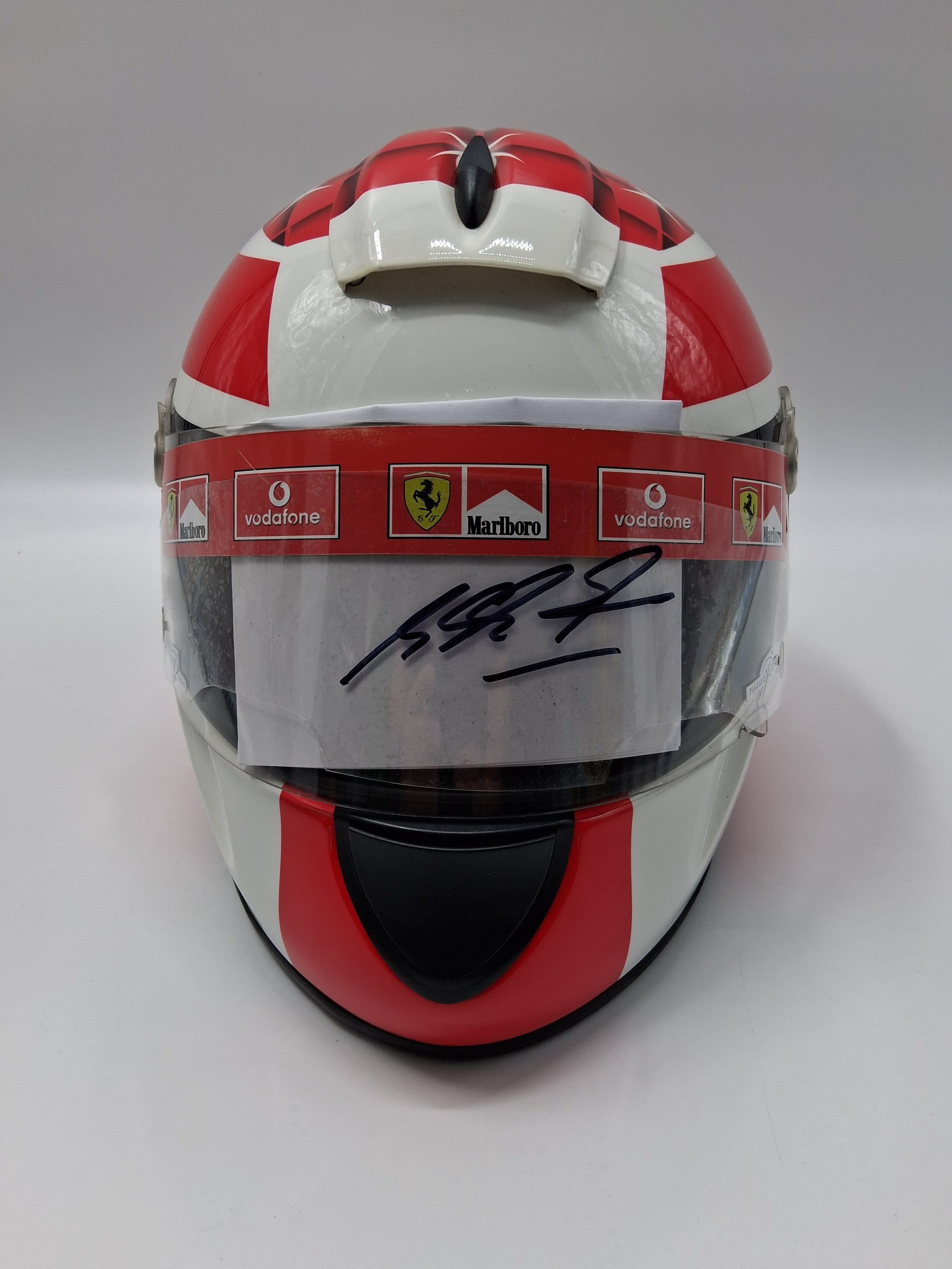Michael Schumacher Formula 1 Replica Helmet signed in display case Autograph COA 1:1