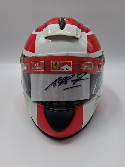 Michael Schumacher Formula 1 Replica Helmet signed in display case Autograph COA 1:1