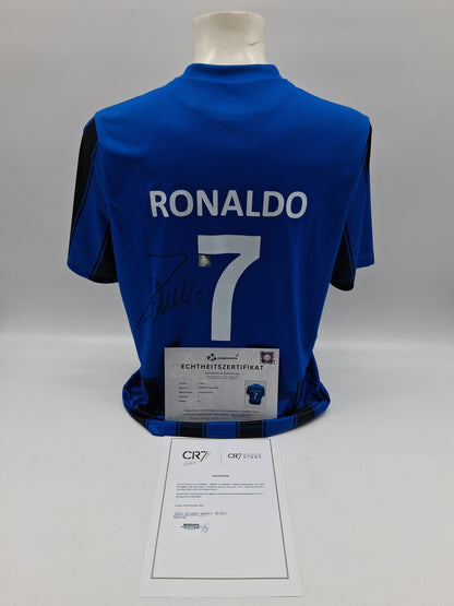 CF Andorinha Trikot Cristiano Ronaldo signiert Autogramm CFA Fußball COA XL