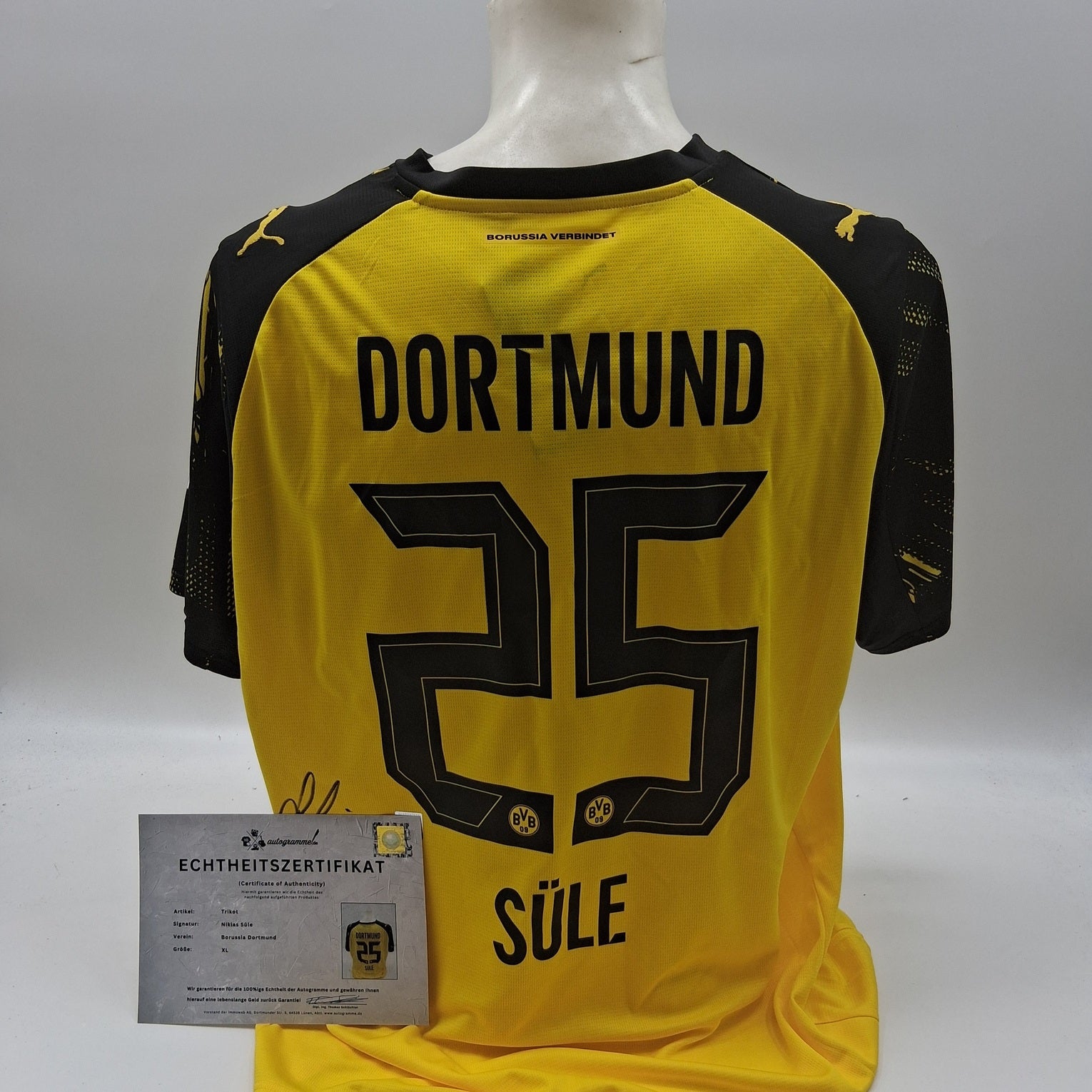 Borussia Dortmund Trikot Niklas Süle signiert BVB Autogramm Puma neu XL