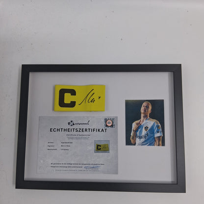 Marco Reus captain's armband signed in a frame LA Galaxy autograph COA
