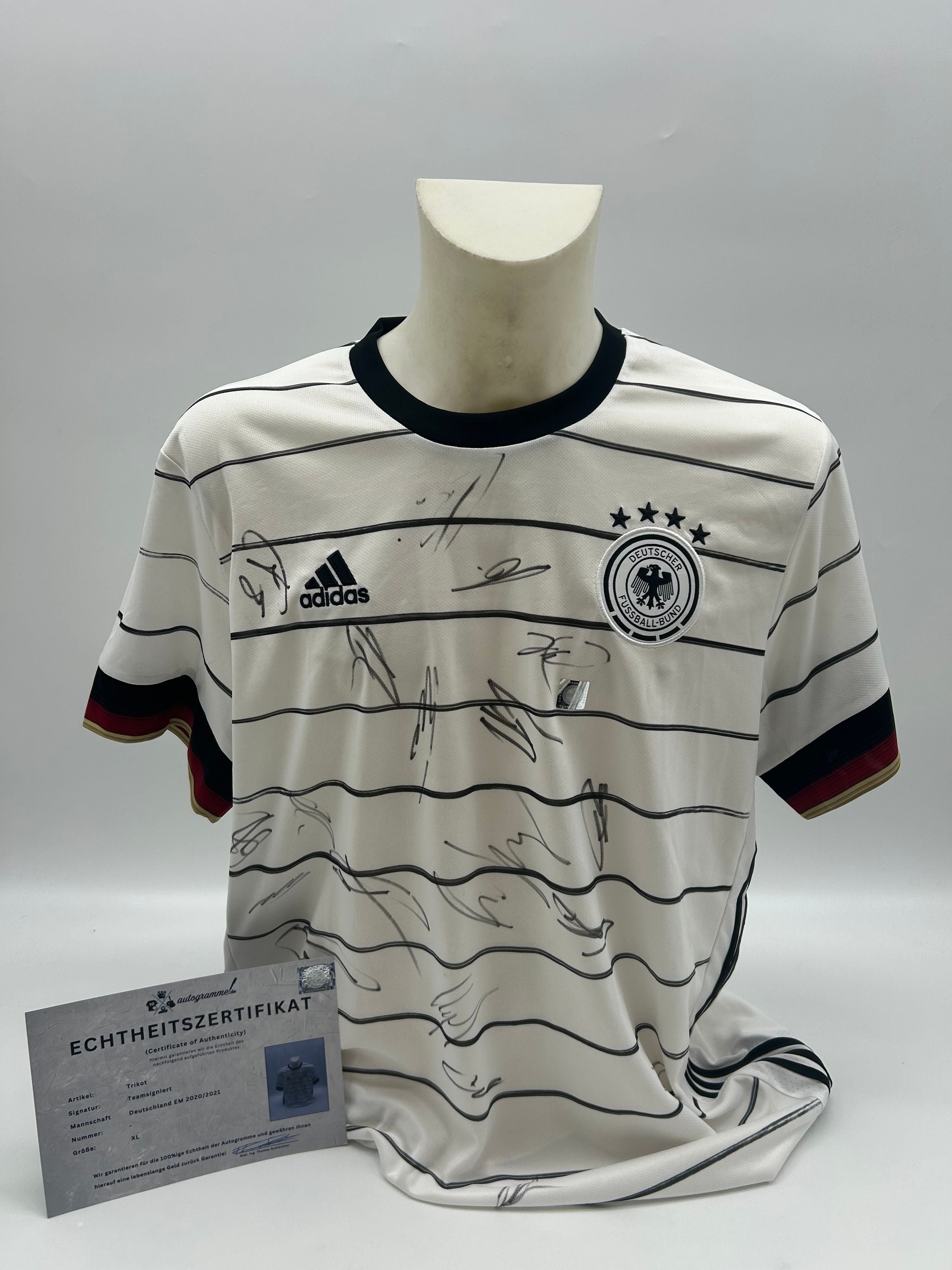 Germany jersey em 2020/2021 team signed DFB football autograph Adidas Coa XL