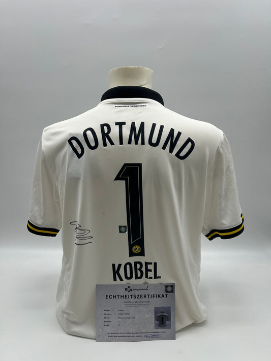 Borussia Dortmund Trikot signiert Gregor Kobel BVB Autogramm Puma XL