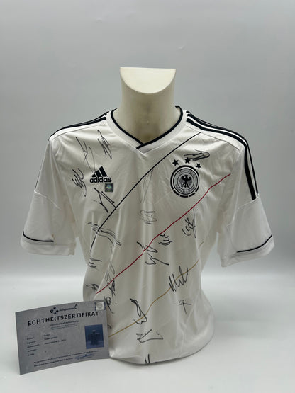 Germany jersey em 2012 team signed COA adidas dfb football autograph l
