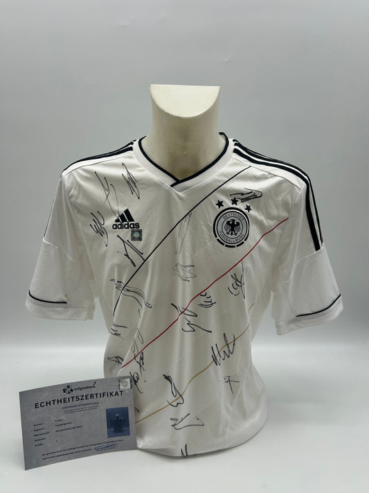 Deutschland Trikot EM 2012 Teamsigniert  COA Adidas DFB Fußball Autogramm L