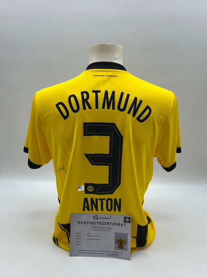 Borussia Dortmund jersey Waldemar Anton signed BVB autograph Puma L