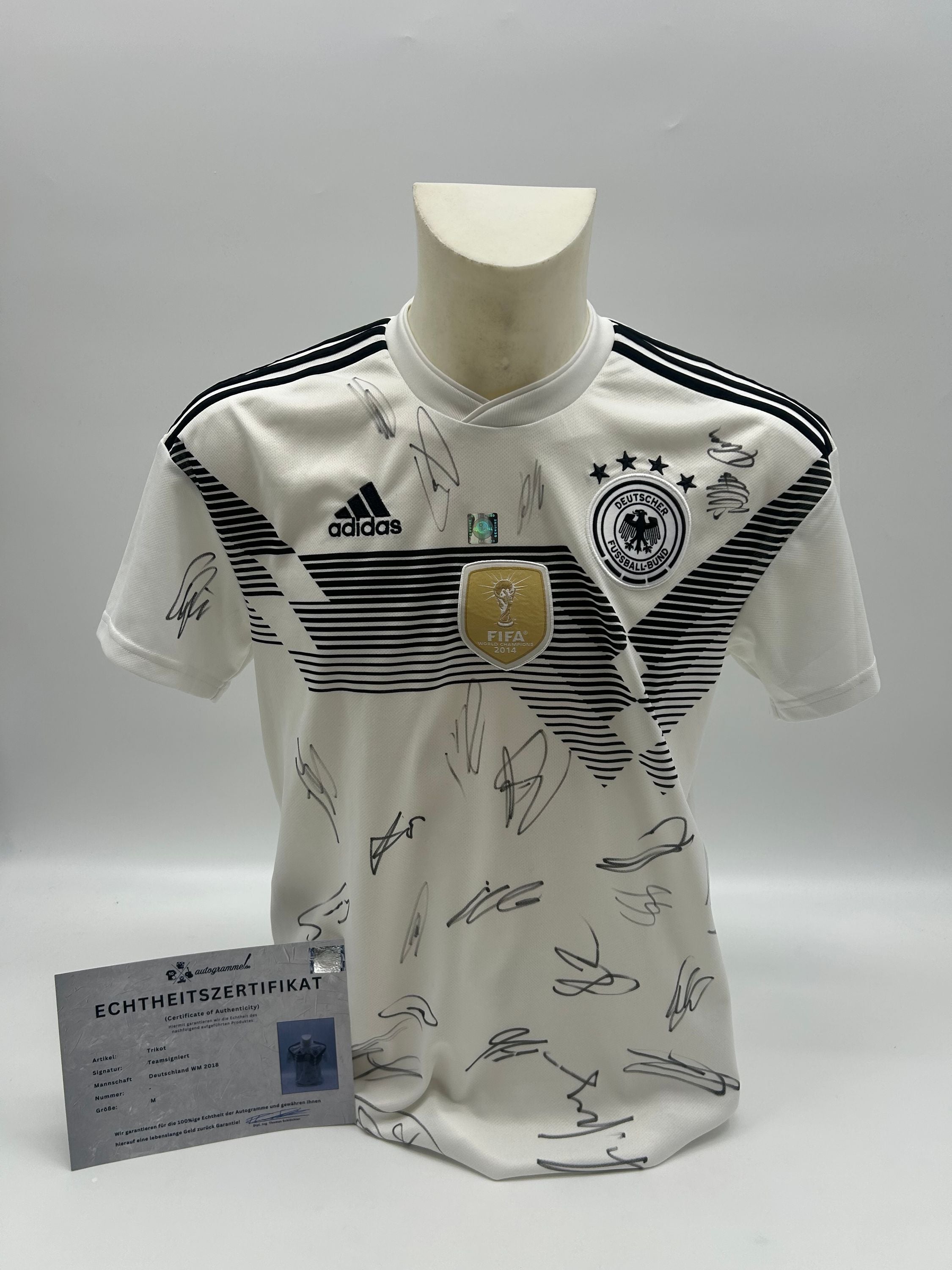 Germany jersey World Cup 2018 team signed COA adidas dfb football autograph m.
