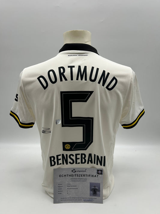Borussia Dortmund Trikot Ramy Bensebaini signiert Autogramm BVB Puma M
