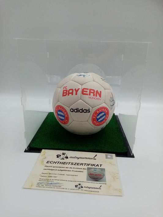 Bayern Munich Football Teamsigned 1996/1997 Autographs Bundesliga Ball FCB