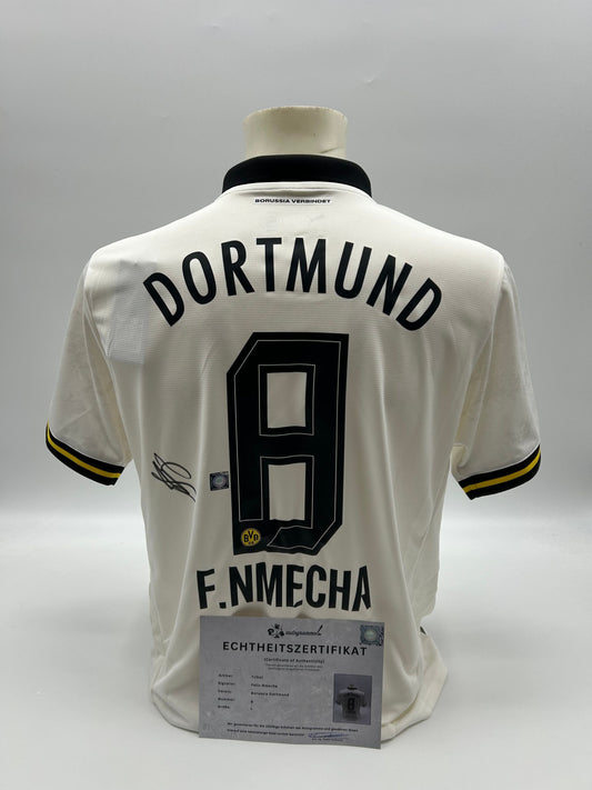 Borussia Dortmund jersey Felix Nmecha signed BVB Puma L