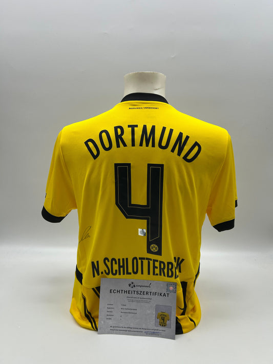 Borussia Dortmund Trikot signiert Nico Schlotterbeck  BVB  Autogramm Puma L