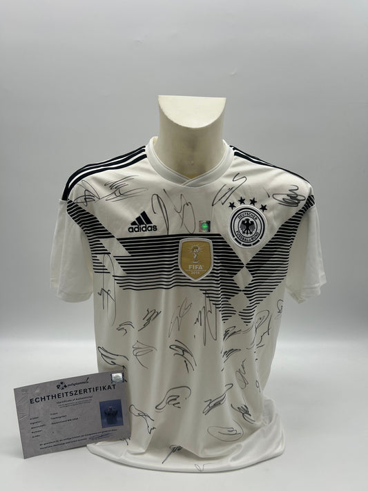 Deutschland Trikot WM 2018 Teamsigniert COA Adidas DFB Fußball Autogramm L