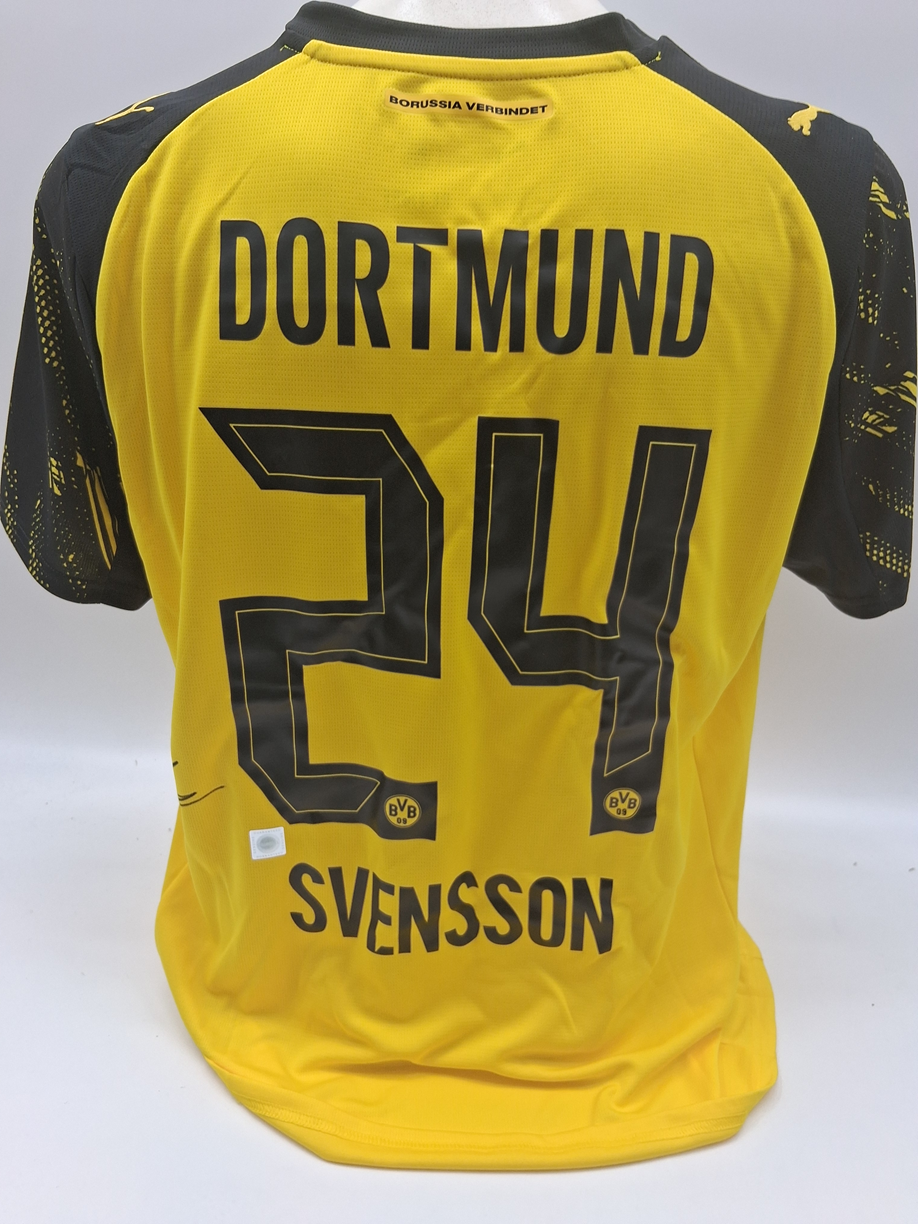 Borussia Dortmund Trikot Daniel Svensson signiert BVB Autogramm Puma neu L