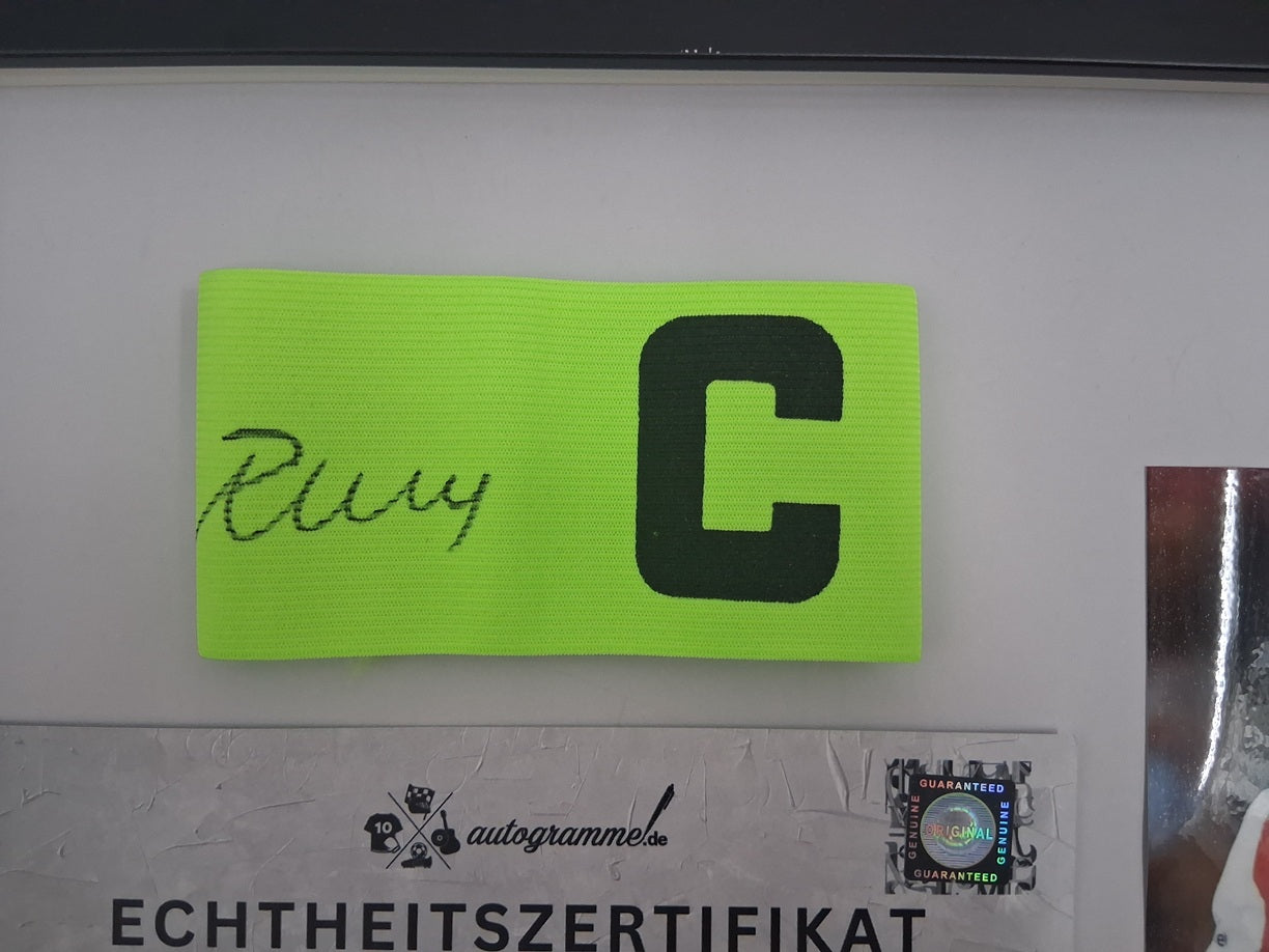 Kapitänsbinde Paul Wanner signiert im Rahmen PSV Eindhoven Autogramm Niederlande