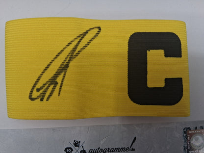 Kapitänsbinde Karim Adeyemi signiert im Rahmen Borussia Dortmund Autogramm COA