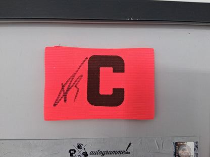 Captain's armband signed by Xavi Simons in a frame, Netherlands Autograph