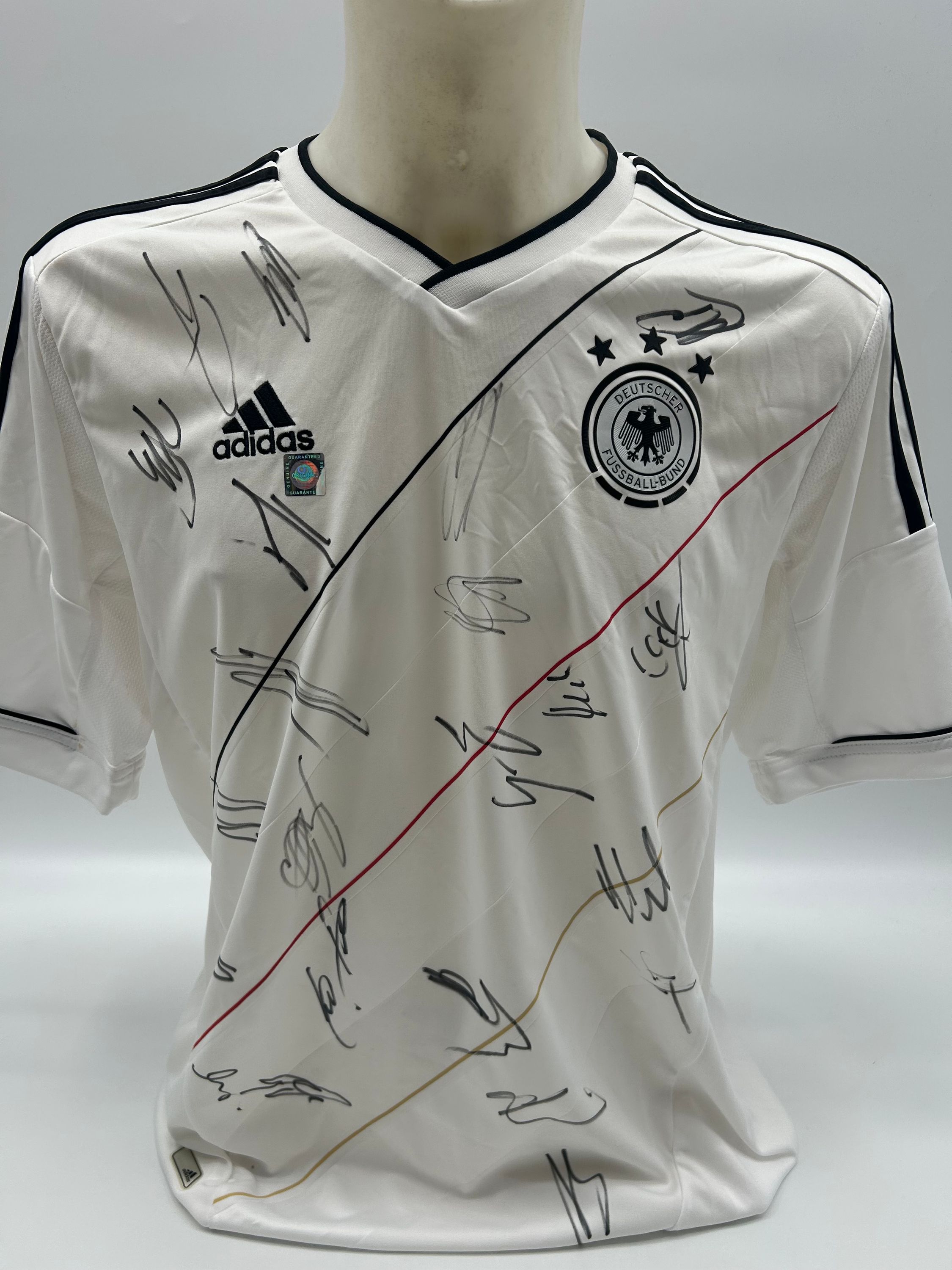 Germany jersey em 2012 team signed COA adidas dfb football autograph l