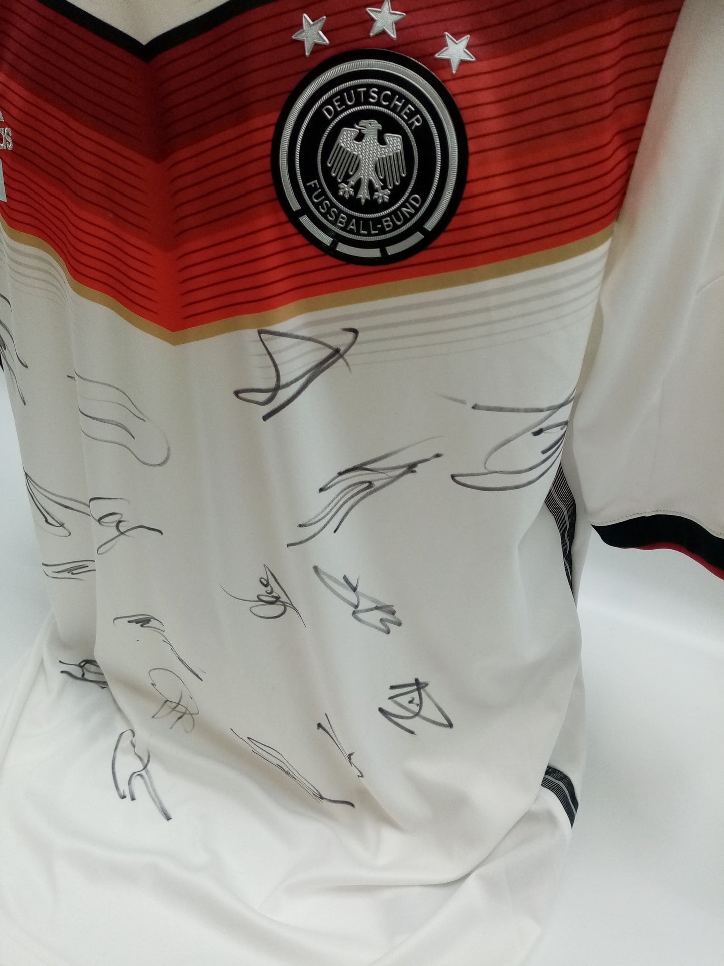 Deutschland Trikot WM 2014 Teamsigniert Fußball DFB Weltmeister Adidas COA XL