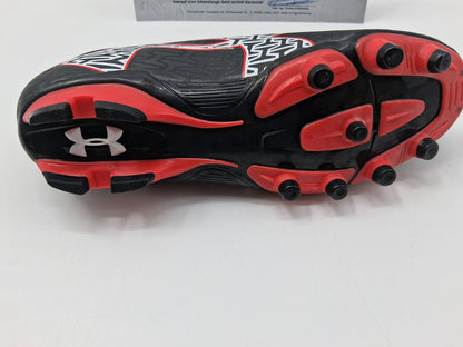 Fußballschuh Jamal Musiala signiert Autogramm Bundesliga Under Armour 38