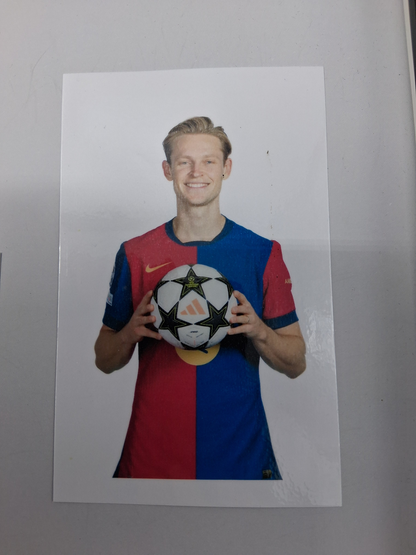 Captain's armband signed by Frenkie de Jong in a frame FC Barcelona COA New Autograph