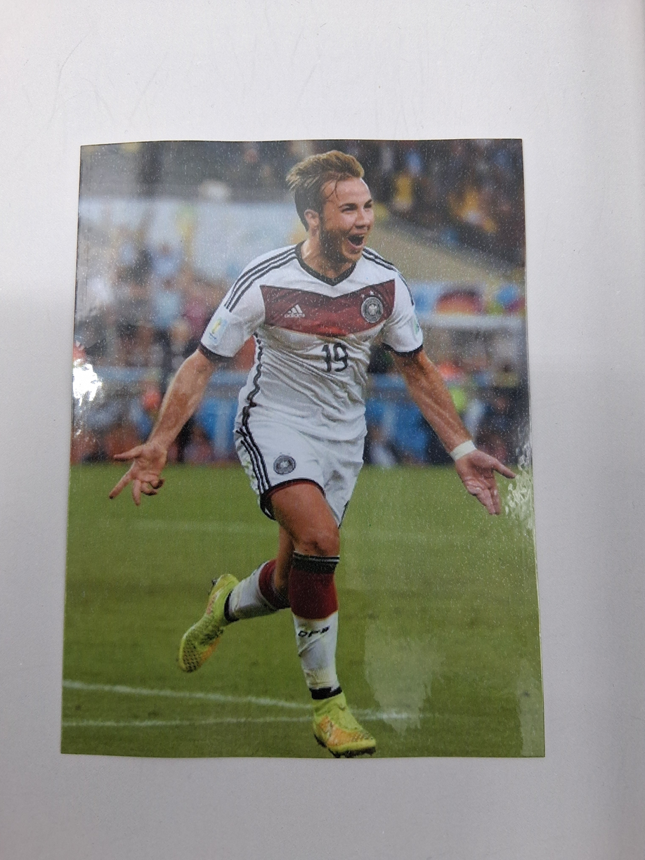 Captain's armband signed by Mario Götze in a frame for DFB Germany World Champion