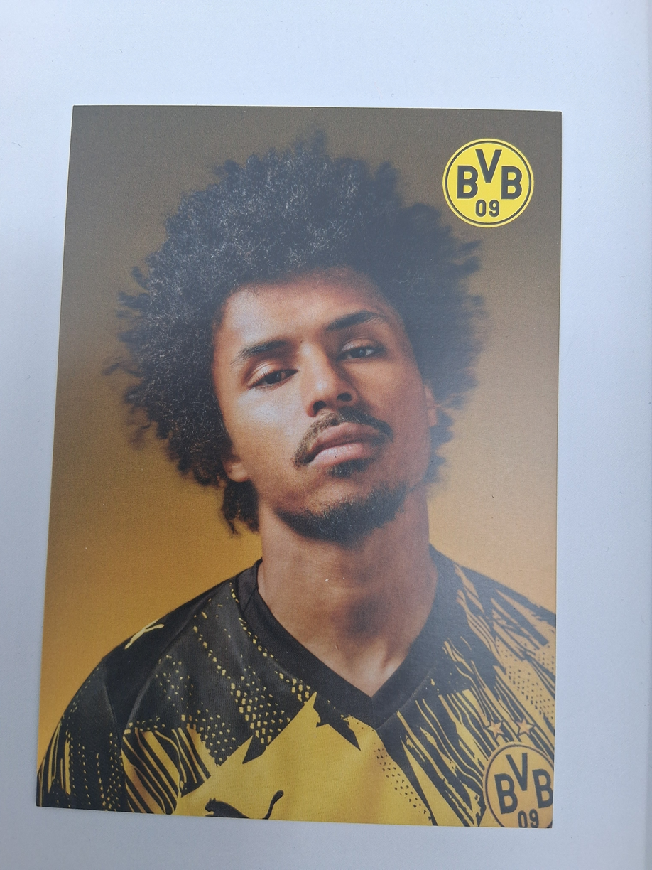 Kapitänsbinde Karim Adeyemi signiert im Rahmen Borussia Dortmund Autogramm COA