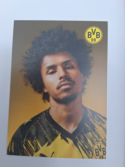 Kapitänsbinde Karim Adeyemi signiert im Rahmen Borussia Dortmund Autogramm COA