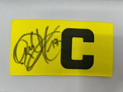 Kapitänsbinde Per Mertesacker signiert im Rahmen DFB Fußball Autogramm COA