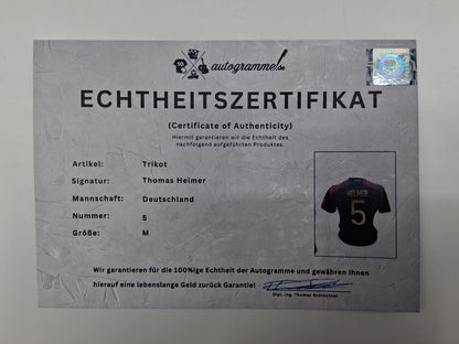 DFB jersey Thomas Helmer signed Germany DFB Autogram Adidas M