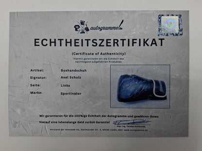Boxing glove signed by Axel Schulz, autograph, boxing COA