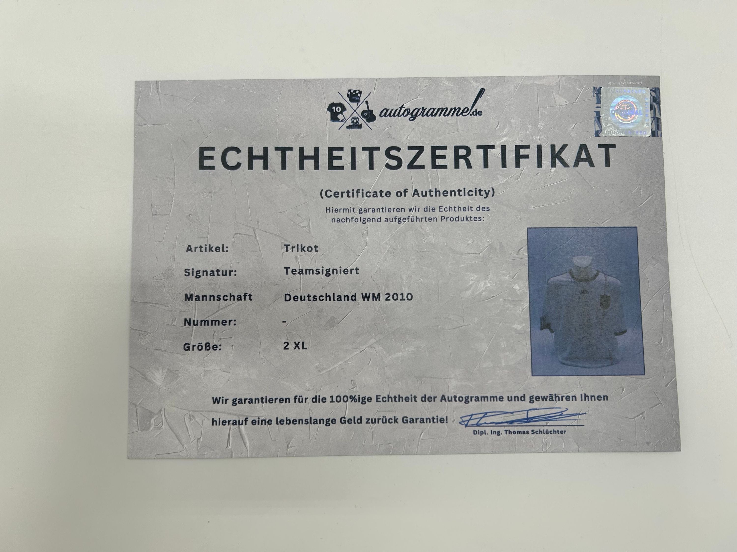 Germany jersey World Cup 2010 team signed autograph adidas football DFB size 2xl