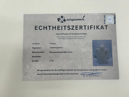 Germany jersey World Cup 2010 team signed autograph adidas football DFB size 2xl