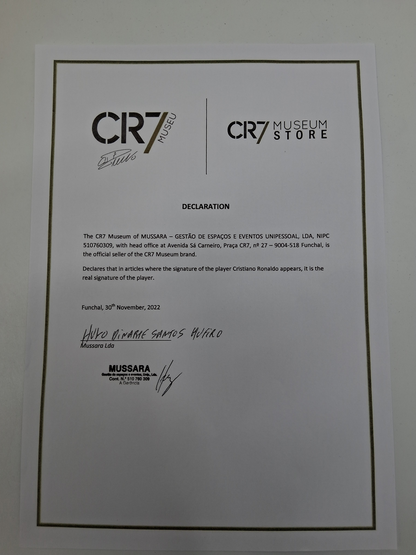 Al Nassr FC Trikot Cristiano Ronaldo signiert Autogramm COA M