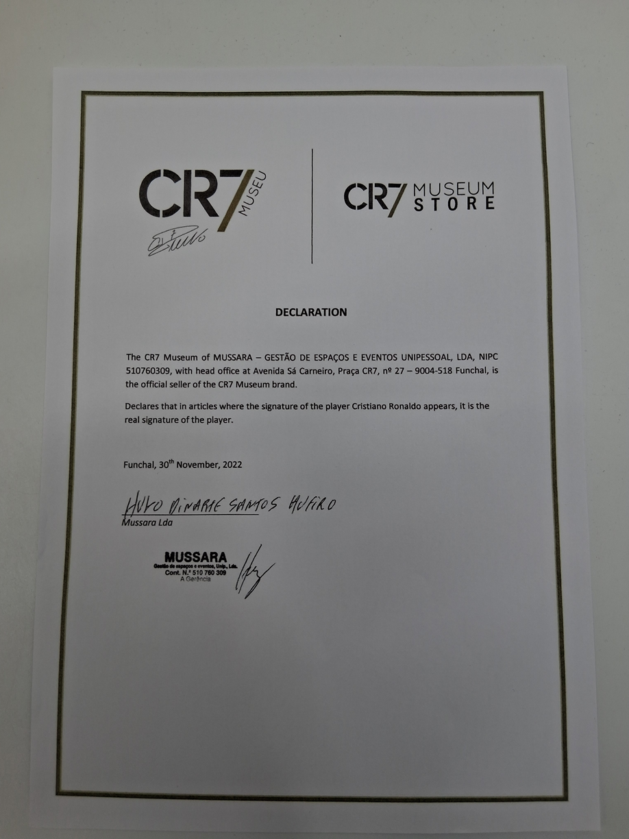 Al Nassr FC Trikot Cristiano Ronaldo signiert Autogramm COA Fußball M