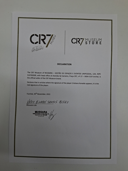 Al Nassr FC Trikot Cristiano Ronaldo signiert Autogramm Fußball COA XL