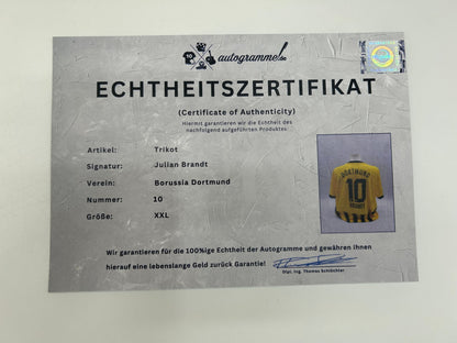 Borussia Dortmund jersey signed Julian Brandt BVB autograph Puma XXL