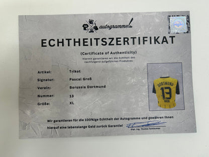 Borussia Dortmund jersey pascal large signed autograph puma XL
