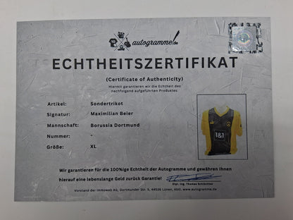 Borussia Dortmund Sondertrikot Maximilian Beier signiert Autogramm Puma BVB XL
