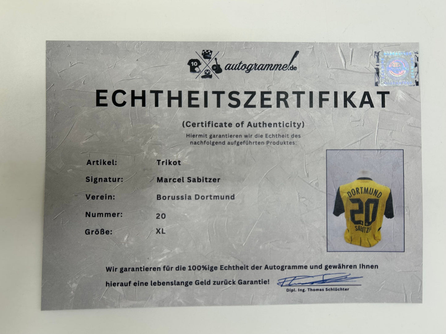 Borussia Dortmund Trikot signiert Marcel Sabitzer  Autogramm BVB Puma XL