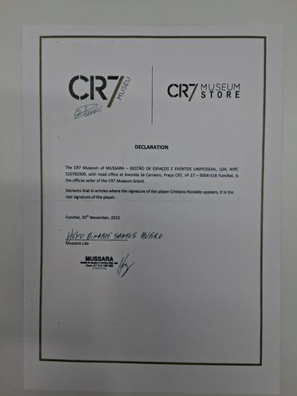 CF Andorinha Trikot Cristiano Ronaldo signiert Autogramm CFA Fußball COA XL