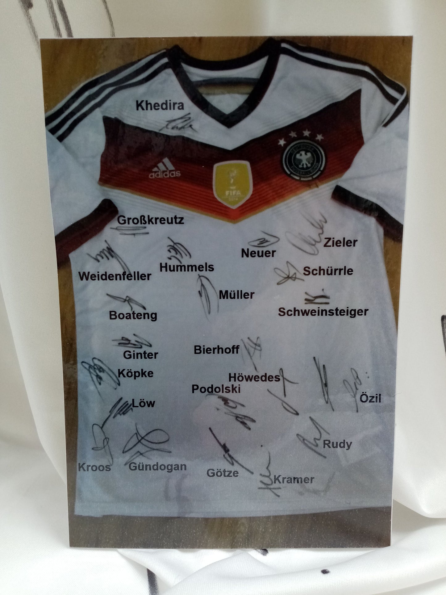 Deutschland Trikot WM 2014 Teamsigniert Fußball DFB Weltmeister CAD Adidas XL