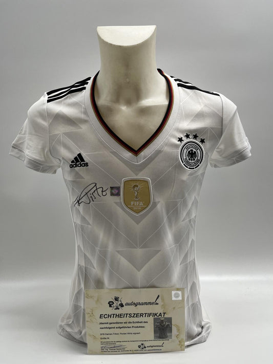 Germany DFB women's jersey Florian Wirtz signed autographs Adidas M