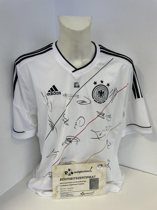 Deutschland Trikot EM 2012 Teamsigniert DFB Fußball Autogramm COA Adidas Neu XL