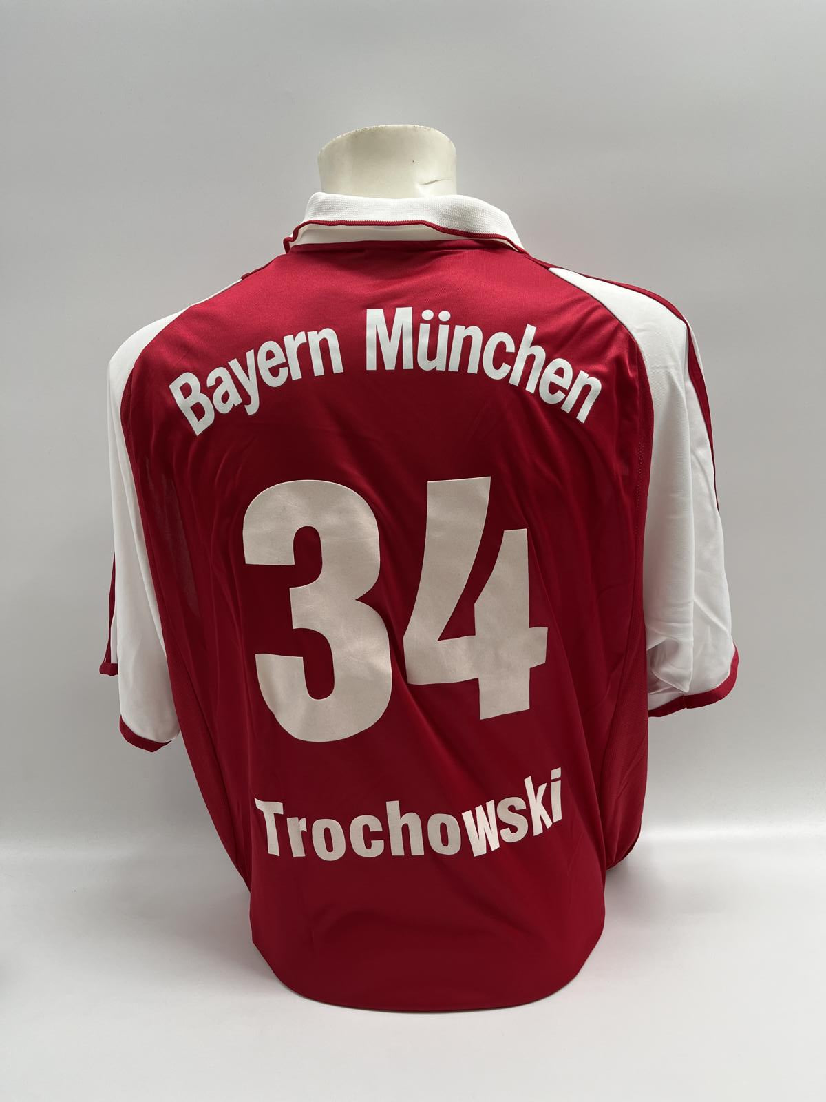 Bayern Munich jersey Piotr Trochowski signed Adidas FCB Autogram COA XL