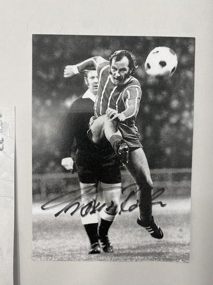 Kapitänsbinde Franz Roth signiert im Rahmen Bayern München Autogramm COA