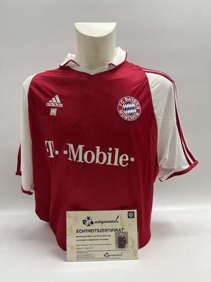 Bayern Munich jersey Piotr Trochowski signed Adidas FCB Autogram COA XL