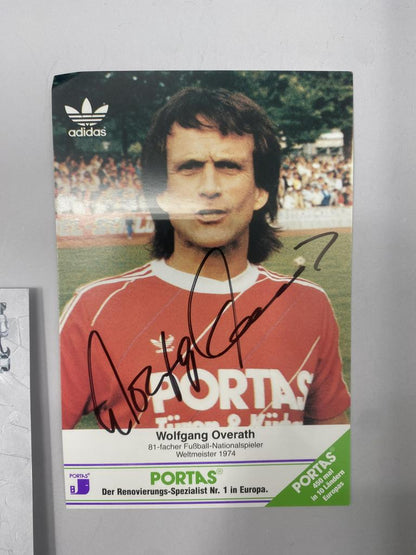 Kapitänsbinde Wolfgang Overath signiert im Rahmen Deutschland/1.FC Köln COA