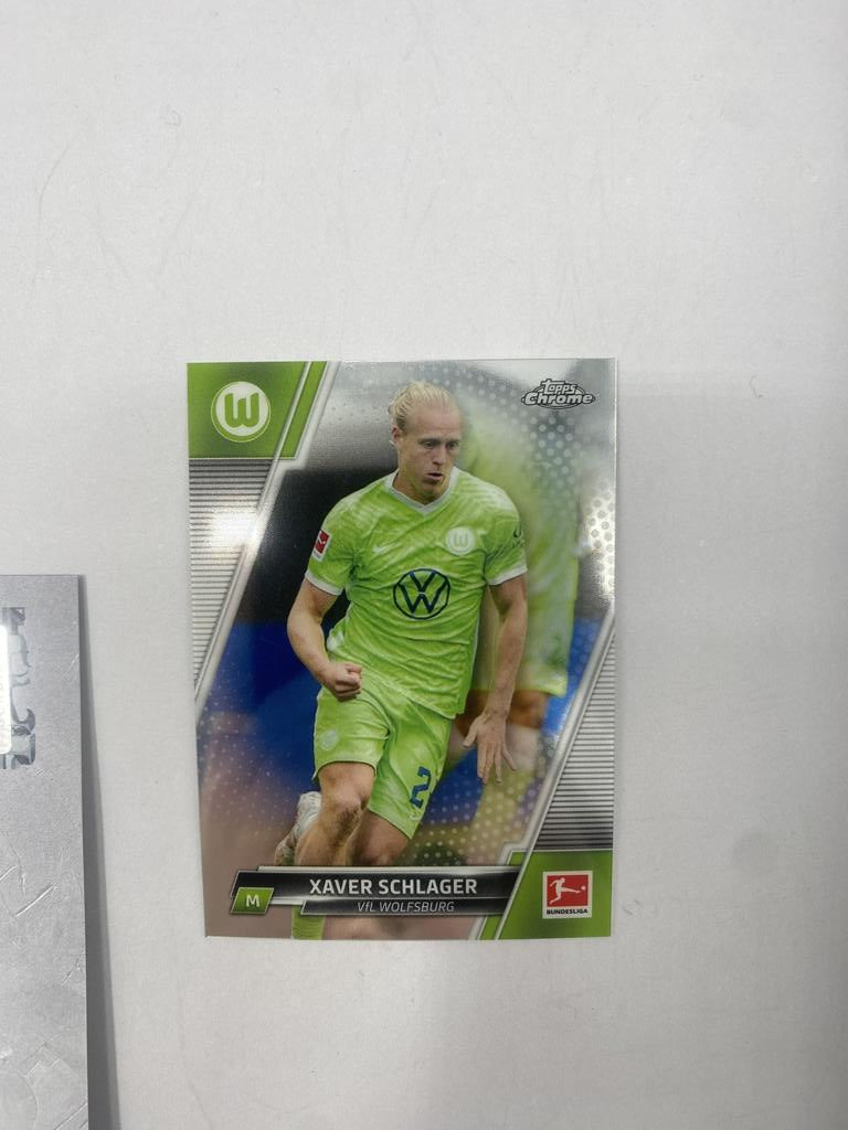 Kapitänsbinde Xaver Schlager signiert im Rahmen Wolfsburg Autogramm COA